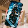 Креативная крутая накладка для телефона с мотоциклистом Для Xiaomi Mi Poco F3 F4 F5 F6 X3 X4 X5 X6 X7 M3 M4 M5 M6 M7 GT Pro 5G Черный Чехол для Телефона