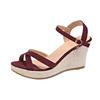 Summer Cross Strap Sandals For Women With Rubber Sole And Pu Upper For Casual Beach Wear