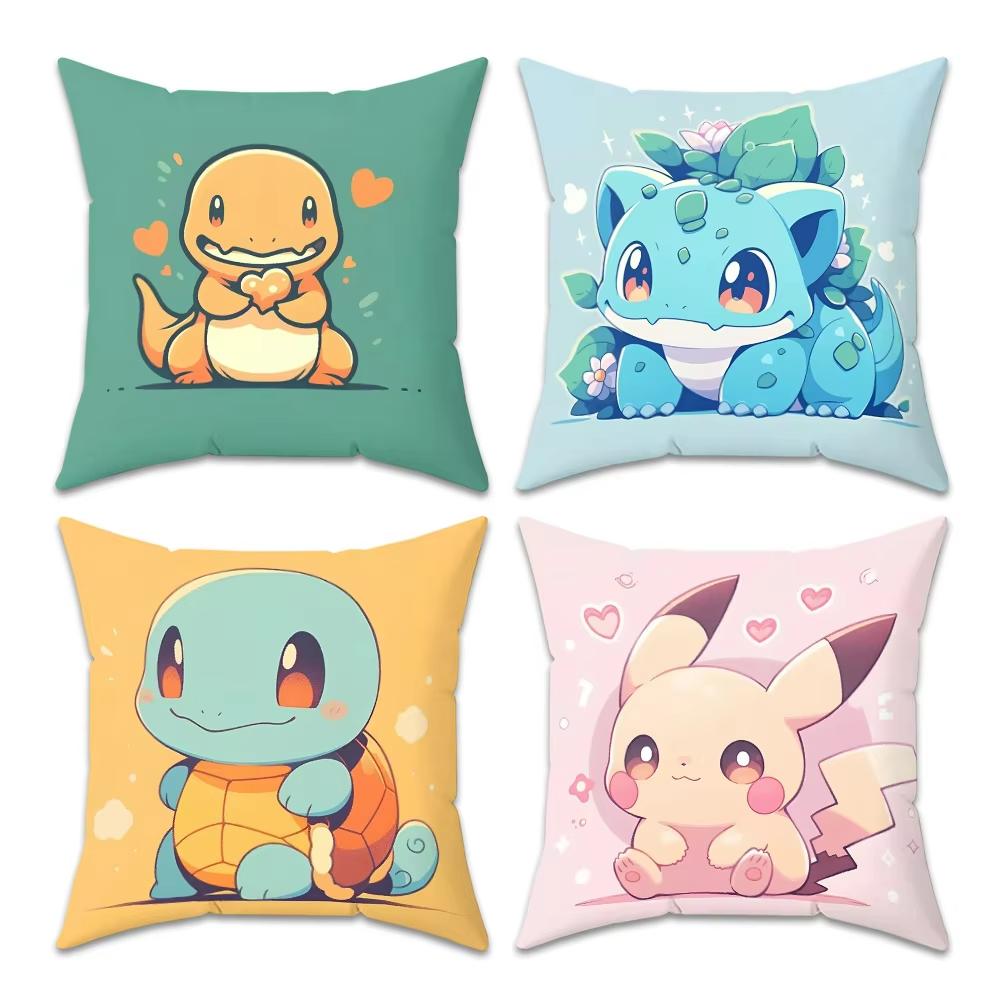 1PC Cartoon Cute Pok é mon Pillowcase Sofa Furniture Decoration Double sided Printed Pillowcase Cute Decorative Gift