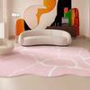 Dopamine Color Bedroom Decor Pink Carpet Fluffy Soft Lounge Floor Mat Thicken Plush Rug Irregular Shapes Carpets for Living Room