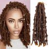 Плетеные волосы в виде бабочки, вязанные крючком, коса-бабочка, термостойкое наращивание парика из синтетического волокна, африканский черный и коричневый