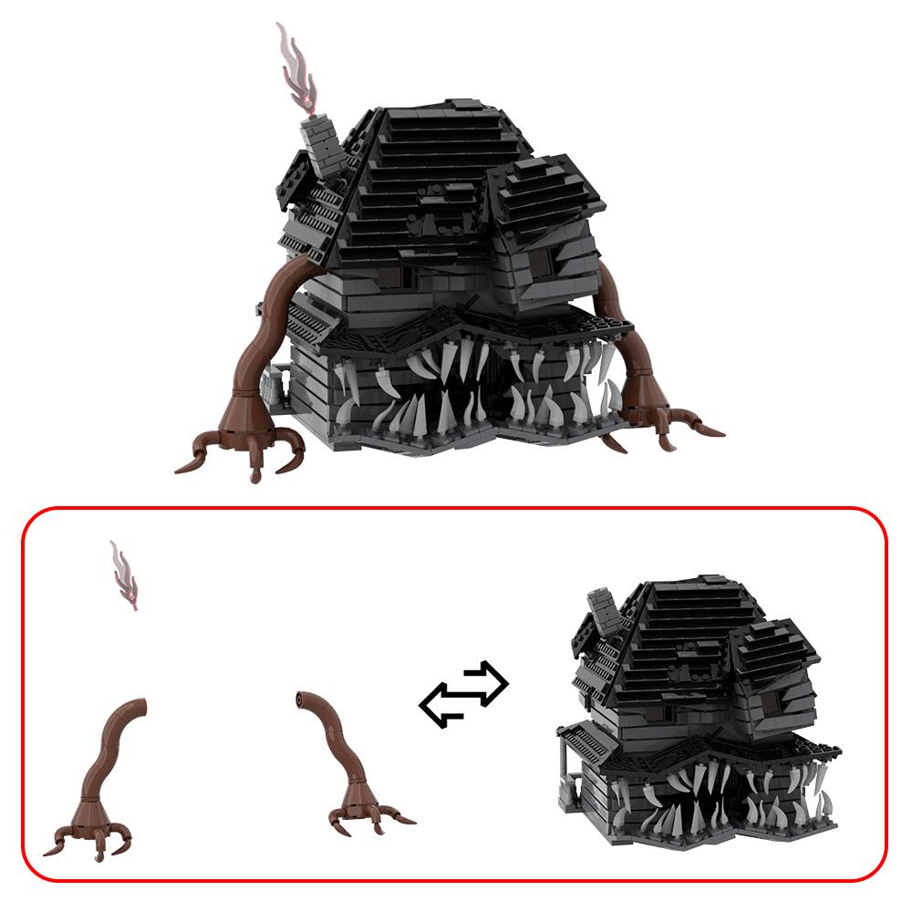 MOC Monster House-without light Building Blocks