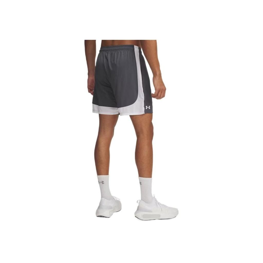 Under Armour Tech Vent Comfortable Versatile Three-Quarter Casual Shorts Men Shorts Gray White 1388645-027
