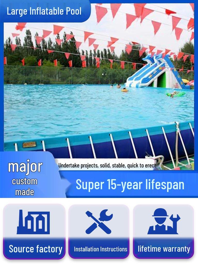Large Mobile Stand Swimming Pool for Adults & Kids - Water Park & Reservoir Equipment