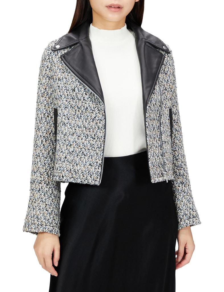 Lily Brown MIX Variation Double Rider Jacket LWFJ234136 Women's