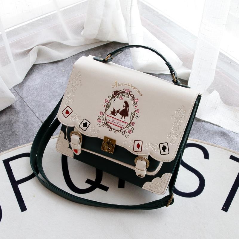 Готический портфель-рюкзак Лолита для женщин в винтажном стиле Jk Schoolbag Messenger Bag для женщин в японском стиле Harajuku Kawaii Handbags