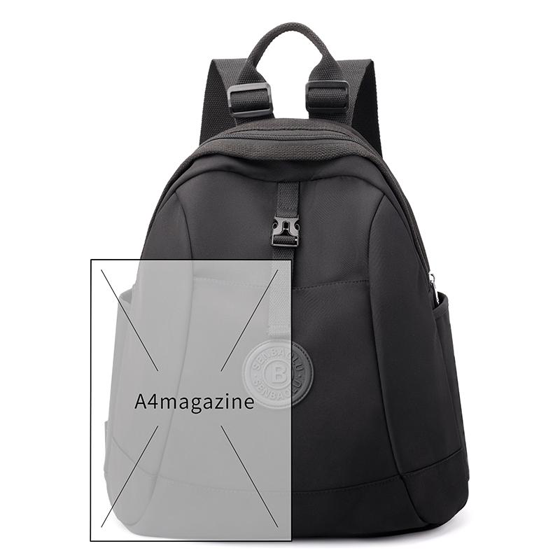 Рюкзак однотонный женский большой вместимости дорожная сумка