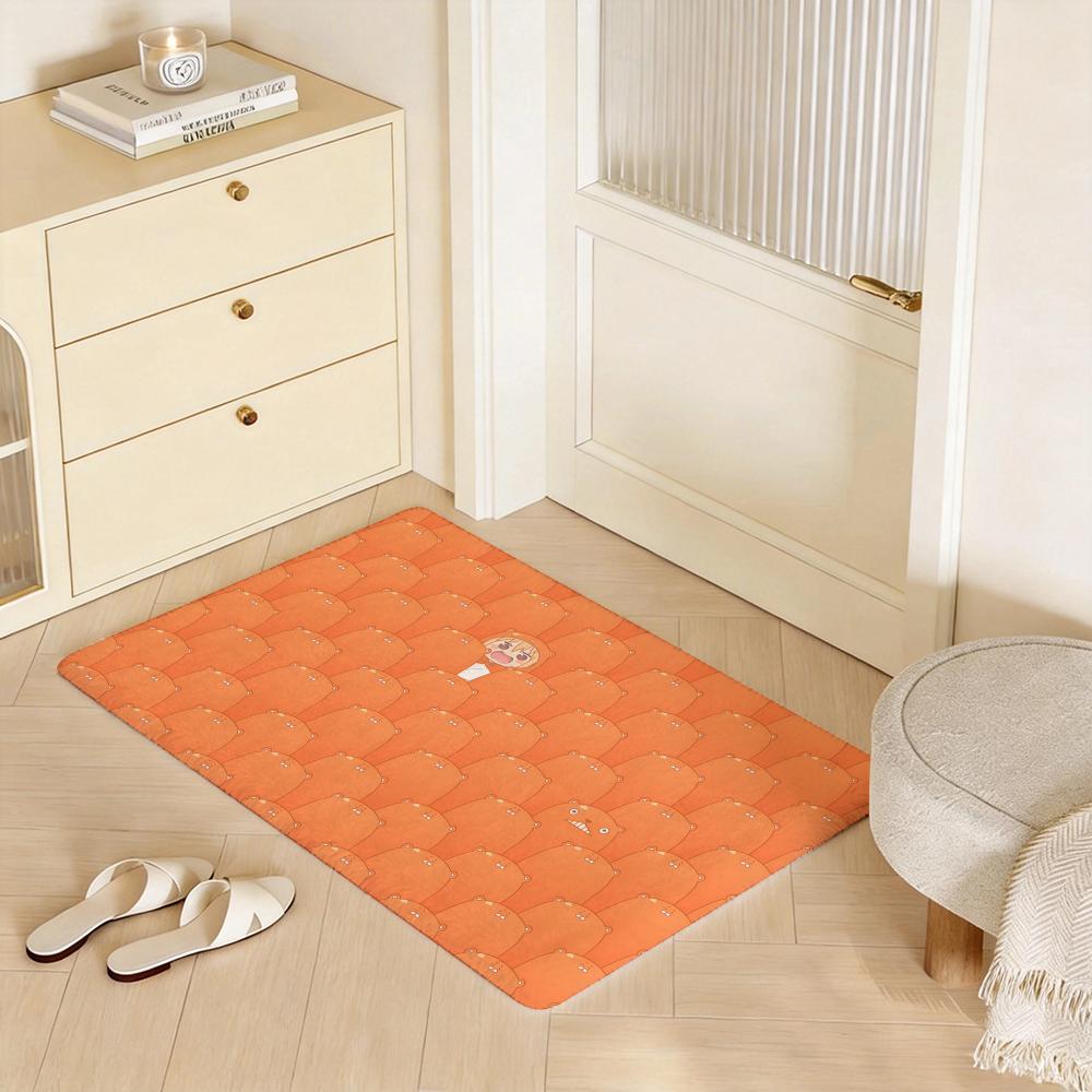 Character U Umaru Doma Floor Mat Eco Flannel Doormat Non Slip Odorless Indoor Floor Rug Soft Short Plush Home Mat