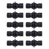 Pack of 10 Quick Connection Hose Couplings 1/2Inch Leakproof Double Sided Connectors Accessory for Garden Faucet