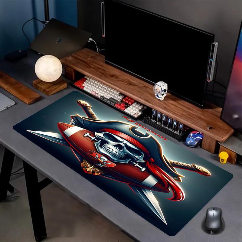 Tampa Bay Buccaneers Print Mouse Pad, Anti‑Slip Desktop keyboard Mat, for PC Laptop Gaming Working Daily Use, Cool Festival Birthday Gift