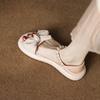 733-16 Summer new fairy style flat-bottomed muffin thick-soled versatile French style with skirt women's sandals