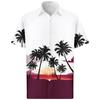 Men's Hawaiian Printed Button Short Sleeve Shirts Men's Casual Fashion Short Sleeve Shirts