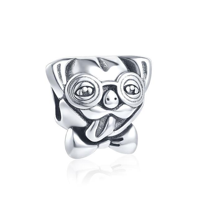 Подвеска из стерлингового серебра 925 пробы, наборы для дома, L Love You, медведь, собака, ручная работа, тонкие бусины своими руками, подходят для оригинального браслета-подвески, ювелирные изделия