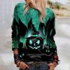 Happy Halloween 3D Print Hoodies Women Fashion Oversize Hoodie O-Neck Halloween Sweatshirt Girl Coat Women Sweatshirts Girl Clothes