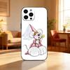 Мультяшный милый чехол D-Diddl для iPhone 17, 16, 15, 14, 13, 12 Plus, Max, мягкий силиконовый, черный