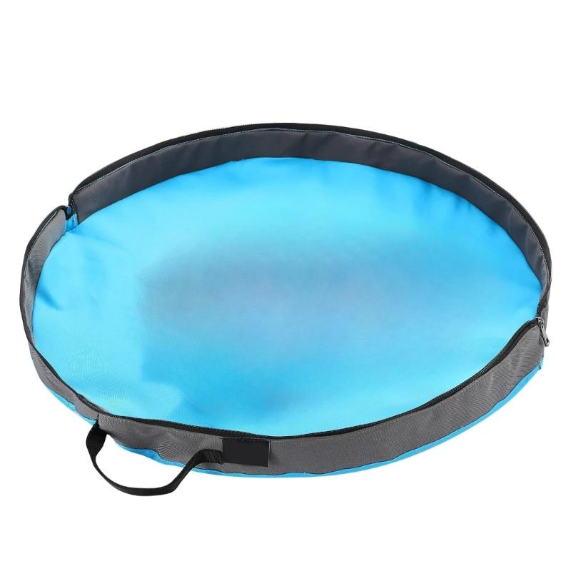 Reusable Polyester Kids Activity Mat Zippers Closure Storage Organizers Safe For Building Block Craft Picnics