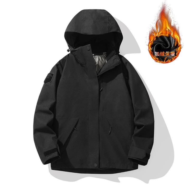 3-in-1 Waterproof Windproof Outdoor Jacket With Removable Fleece Liner Men Women Hiking Climbing Camping