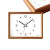 KATOMOKU Часы двойного назначения 2, Орех, km-53WA, Настенные часы с плавной секундной стрелкой, 22 x 17 x 5 см