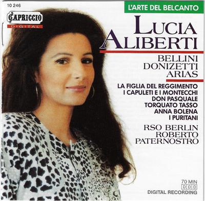 CD ALIBERTI, LUCIA - Люсия Алиберти / Беллини, Доницетти 10246 Capriccio 1989 Япония Классика Б/У