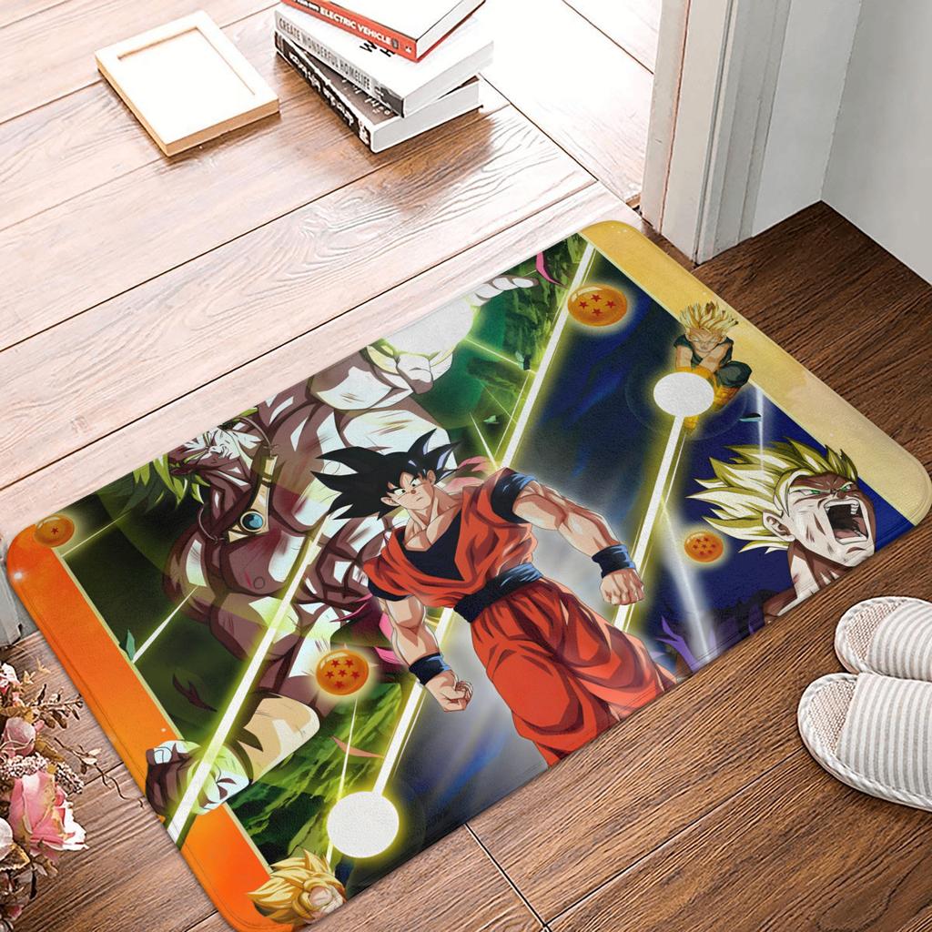 Goku Anime Dragon Ball Doormat Mat Anti-Slip Kitchen Bathroom Toilet Rug Carpet 40*60cm