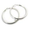 [L9597] - Silver 'Choréographie' Hoop Earrings Ø 70 Mm