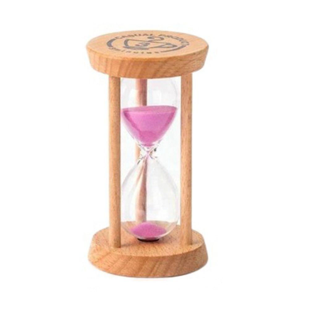 Stable Connection Wooden Hourglass Wooden Round Hourglass Timers Durable Kids Gift