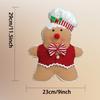 Holiday Polyester Gingerbreads Doll Decorative Pillow With Polyester Filling for Winter Comfort