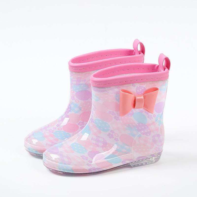 Star-Chasing Children's Floral Rain Boots for Boys and Girls - Princess Water Shoes