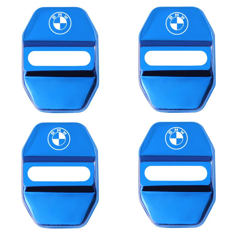 For BMW X7 G07 For BMW X1 X2 X3 X5 X4 X6 X7 G30 G20 G32 G11 G12 F40 F30 F20 F10 F34 F07 F44 Sticker 4Pcs 3D Car Door Lock Cover Accessories