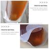 100pcs Clear Drink Pouches Bags Frosted Zipper Stand Up Plastic Drinking Bag with Straws