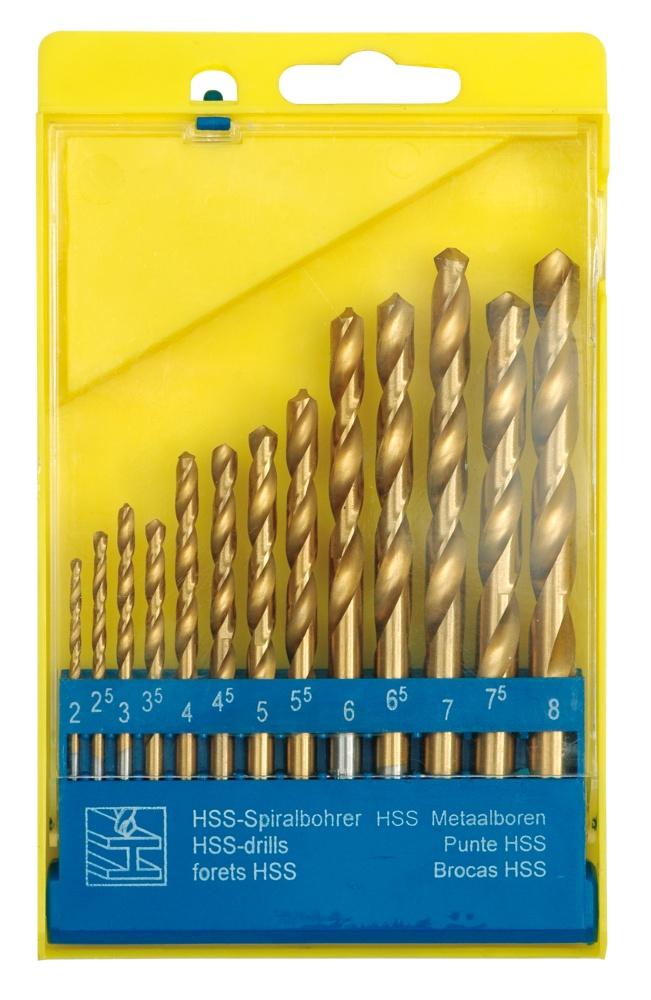 Titanium Drill Set For Metal 2.0-8.0Mm 13 Pcs - W-22310
