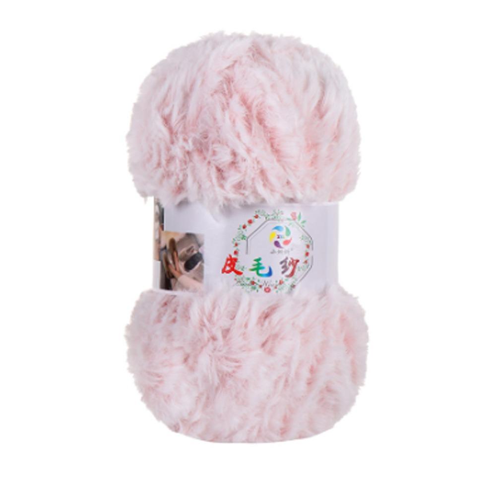 Пушистая пряжа из искусственного меха норки Мягкая плюшевая пряжа Нить из имитации норки Зимняя пряжа