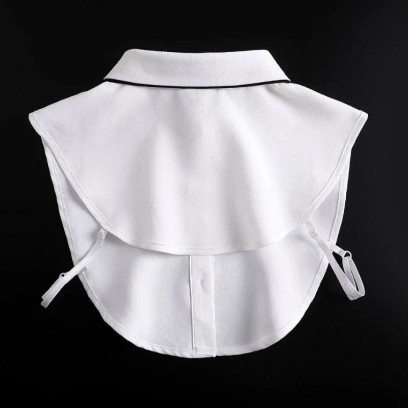 Women Fake Collar Blouse Sweater Lapel Detachable Collars For Women False Collars White Button Down Half Shirt Accessories