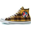 Chuck Taylor All Star Клетчатые Удобные Эспадрильи Хайтопы Унисекс Черно-желтая клетка