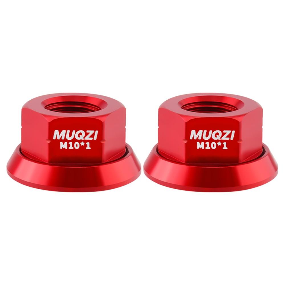 2pcs M9/M10/M10*3/8 Bicycle Hub Nut Aluminum Alloy Anti-rust Rear Axle Screw High Strength Anodizing Bike Accessories Cycling
