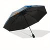 1 Auto Open Lion King, Simba Themed Colorful 8-rib Portable Umbrella for Men and Women, A Compact Commuting Companion Suitable for Daily Dri