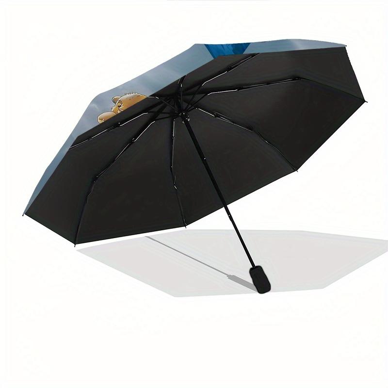 1 Auto Open Lion King, Simba Themed Colorful 8-rib Portable Umbrella for Men and Women, A Compact Commuting Companion Suitable for Daily Dri