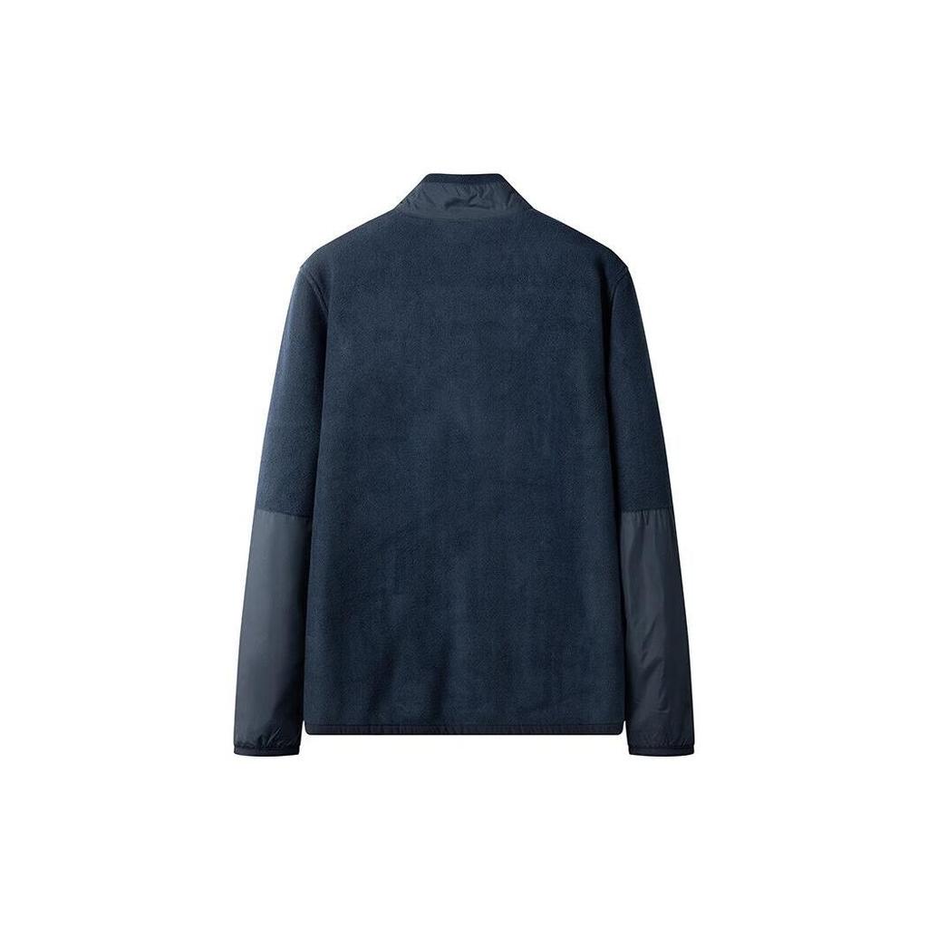 Timberland Однотонная вязаная куртка с воротником-стойкой, мужская куртка темно-синего цвета A6NZ1-433