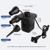 Electric Air Pump with 3 Nozzles Portable Air Mattress Pump Inflator/Deflator Pumps for Inflatables Swimming Ring