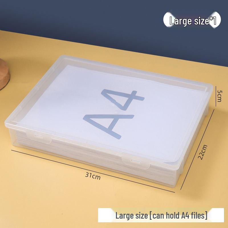 Пылезащитный ящик для хранения документов формата А4 с влагонепроницаемым пакетом для сертификатов и файлов