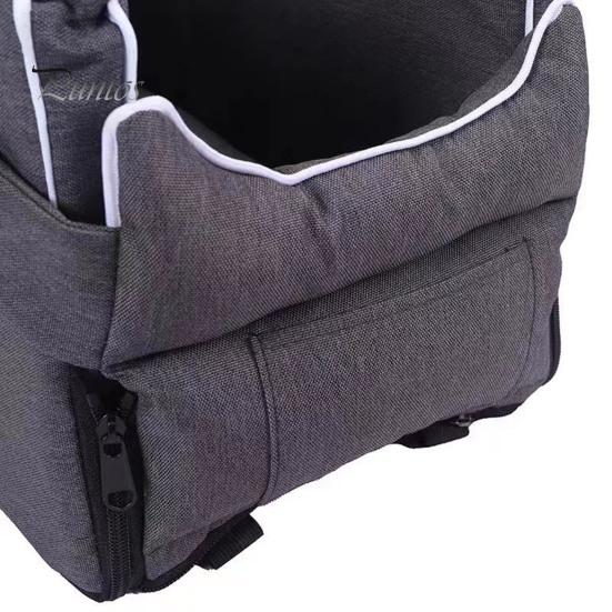 Автомобильное гнездо для домашних животных, автокресло для маленьких собак, центральная консоль, водонепроницаемая кровать-бустер, безопасная портативная переноска для собак с регулируемыми ремнями для кошек и собак