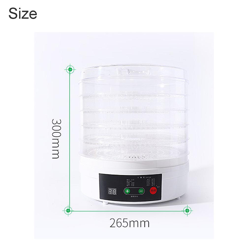 NEW Electric Food Dehydrator for Fruits and Vegetables 350W Temperature Adjustment 5 Trays Snacks Air Dryer 110/220V