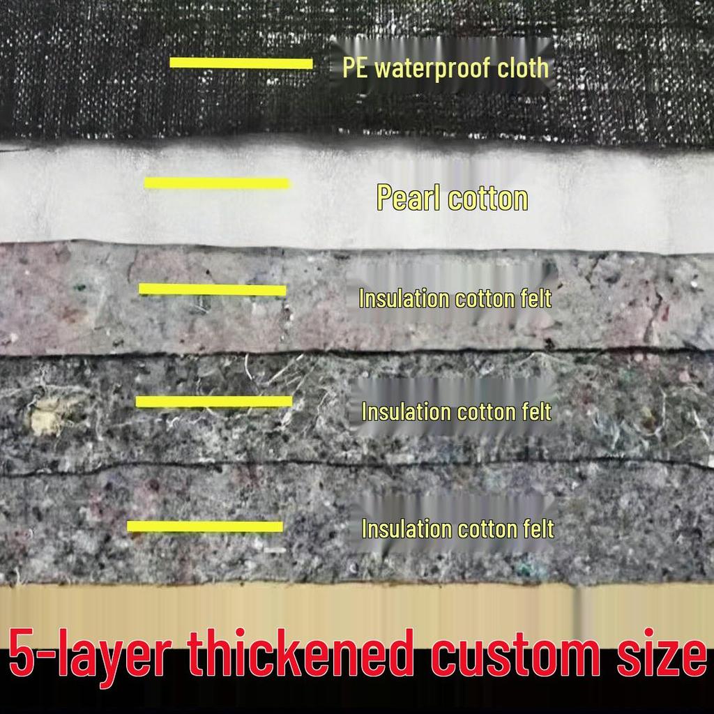 Водонепроницаемое утепленное хлопковое одеяло для зимних овощей: Толстое, Теплосберегающее, Дождестойкое Покрытие для теплицы