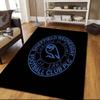 Sheffield Wednesday Flannel Pattern Square Carpet,Area Rug,Carpet Rug for Living Room Bedroom Sofa Playroom Decor,Non-slip Floor Mat