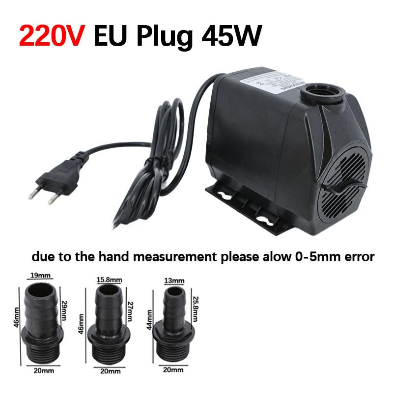 3/5/10/16/25/35/45 Вт Погружной Водяной микро Насос EU 220 В для Водного Сада Гидропонных Систем Аквариума Настольных Фонтанов Понда