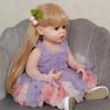 55CM Reborn Dolls Silicone Full Body Bebe Reborn Reallista Cute Princess Toddler Can Bath Toys For Children Birthday Gift