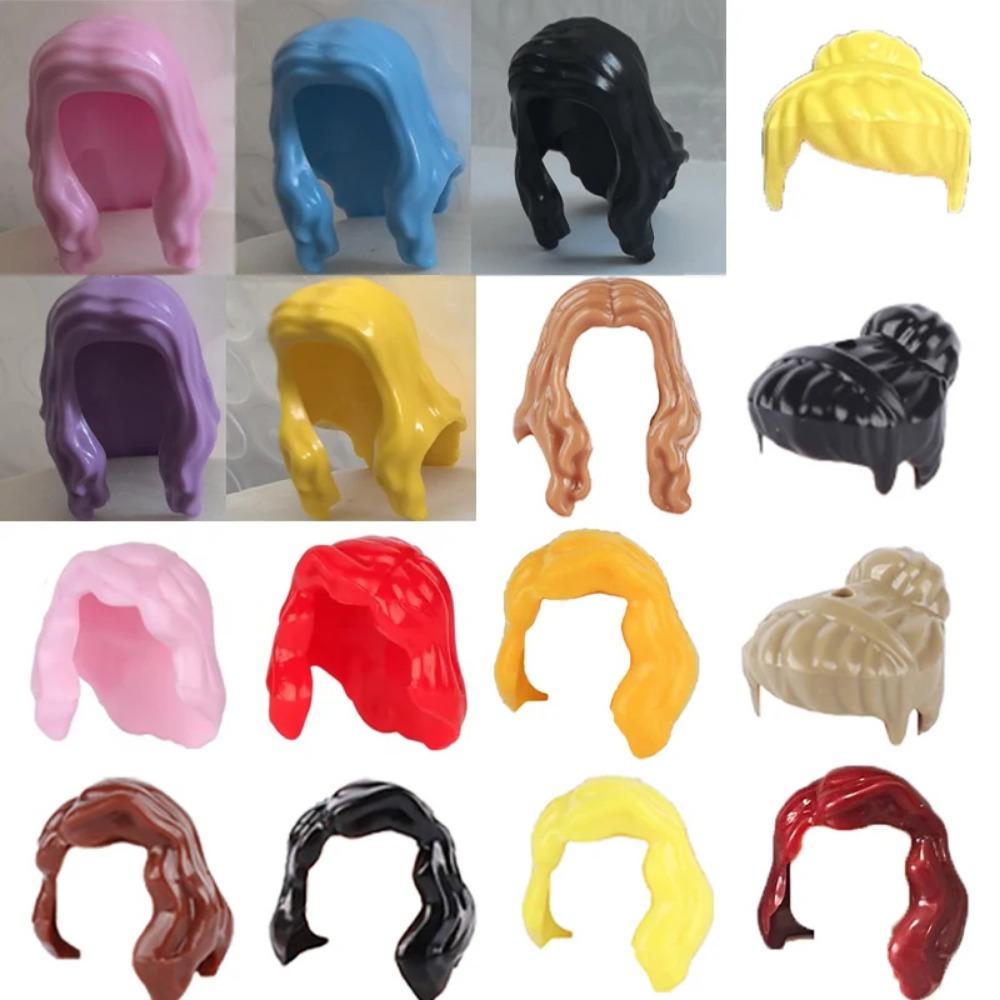 City Building Blocks Body Character Clothing Accessories Helmet Hat Colorful Hair Hairstyle Mini Brick Compatible Toy Gift X040