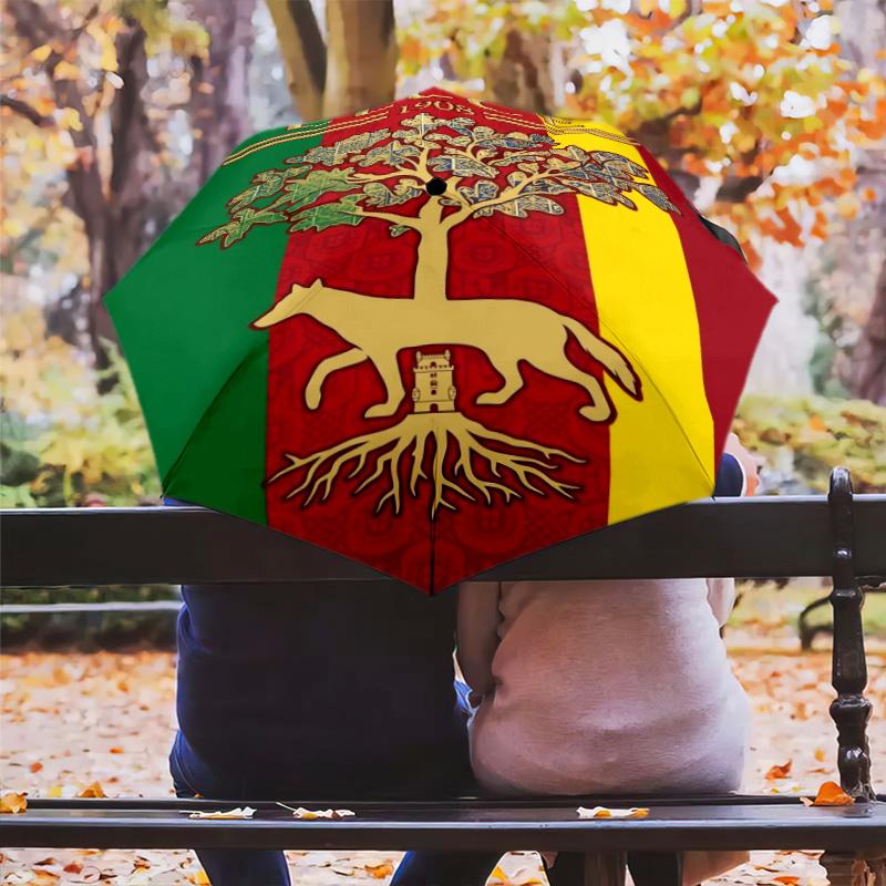National Emblem Portugal Folding umbrella travel Portable travel Gift Umbrella
