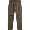 Water-Resistant Loose Straight-Leg Sports Pants Men Bottoms Slate-Brown AYKU689-2