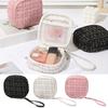 Косметичка Сумка для хранения Ремешок на запястье Большая вместимость Тампон Застежка-молния Хранение помады Телефон Монетница Косметичка